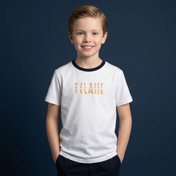 Boys White Logo T-Shirt