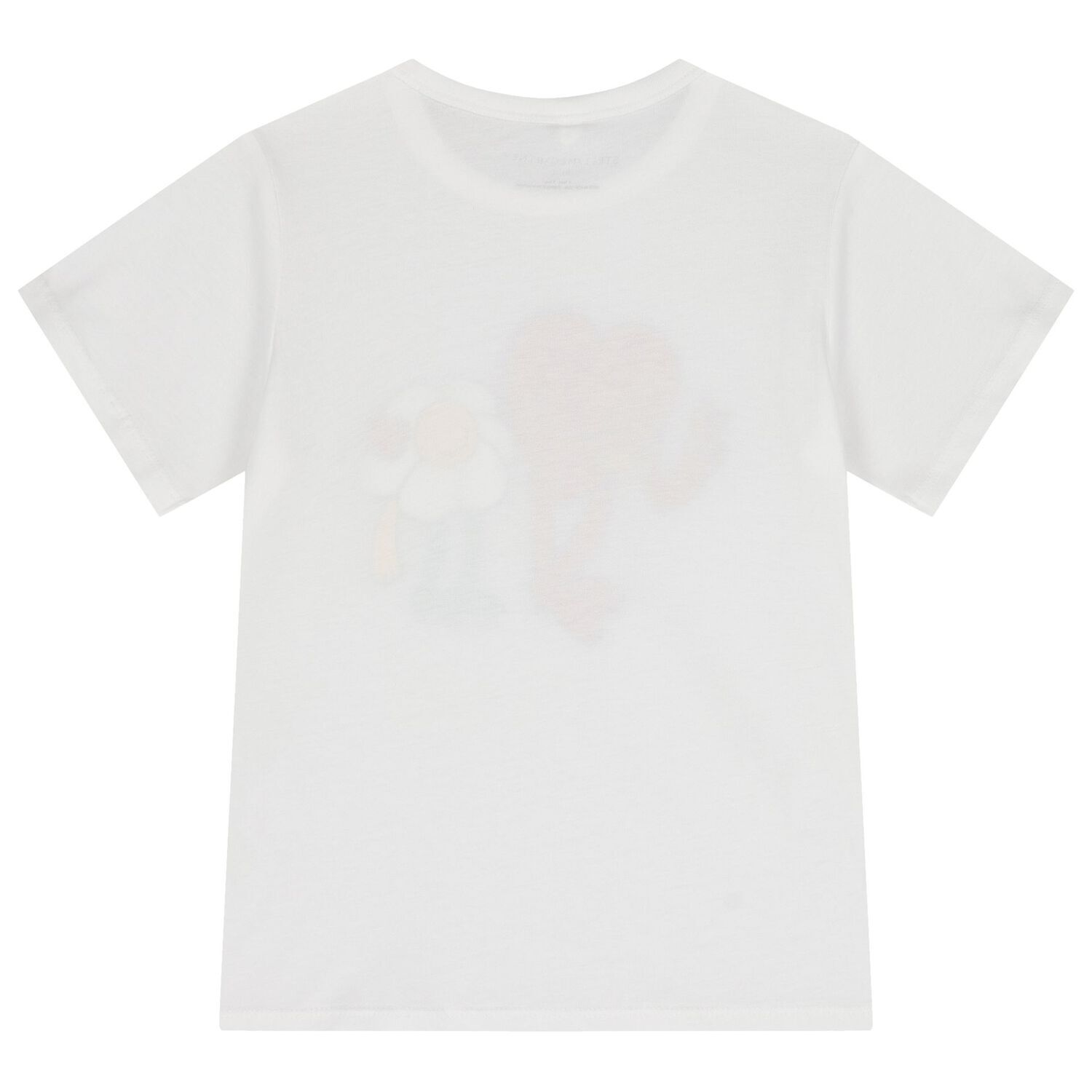 Girls White Heart & Flower T-Shirt, 1, hi-res
