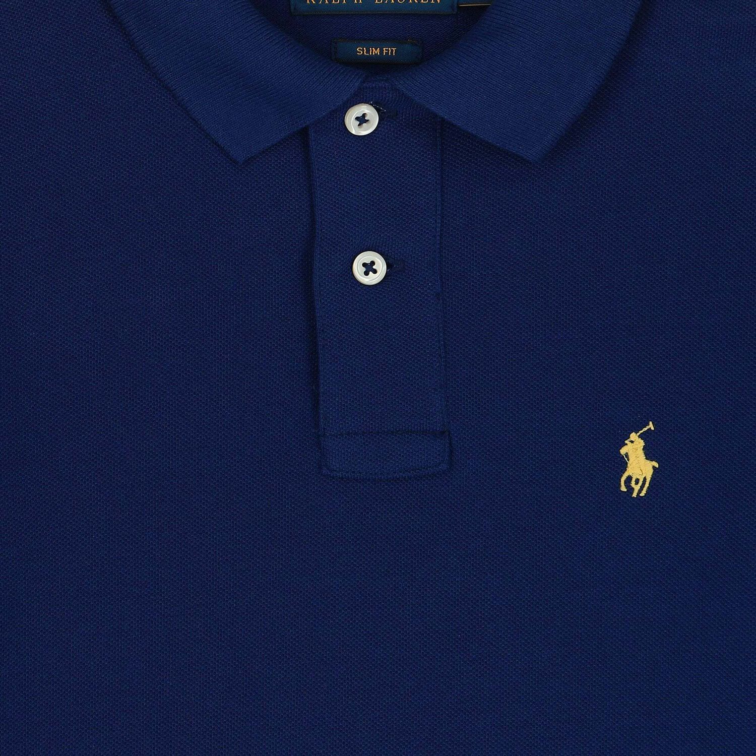 Older Boys Navy Logo Polo Shirt , 3, hi-res