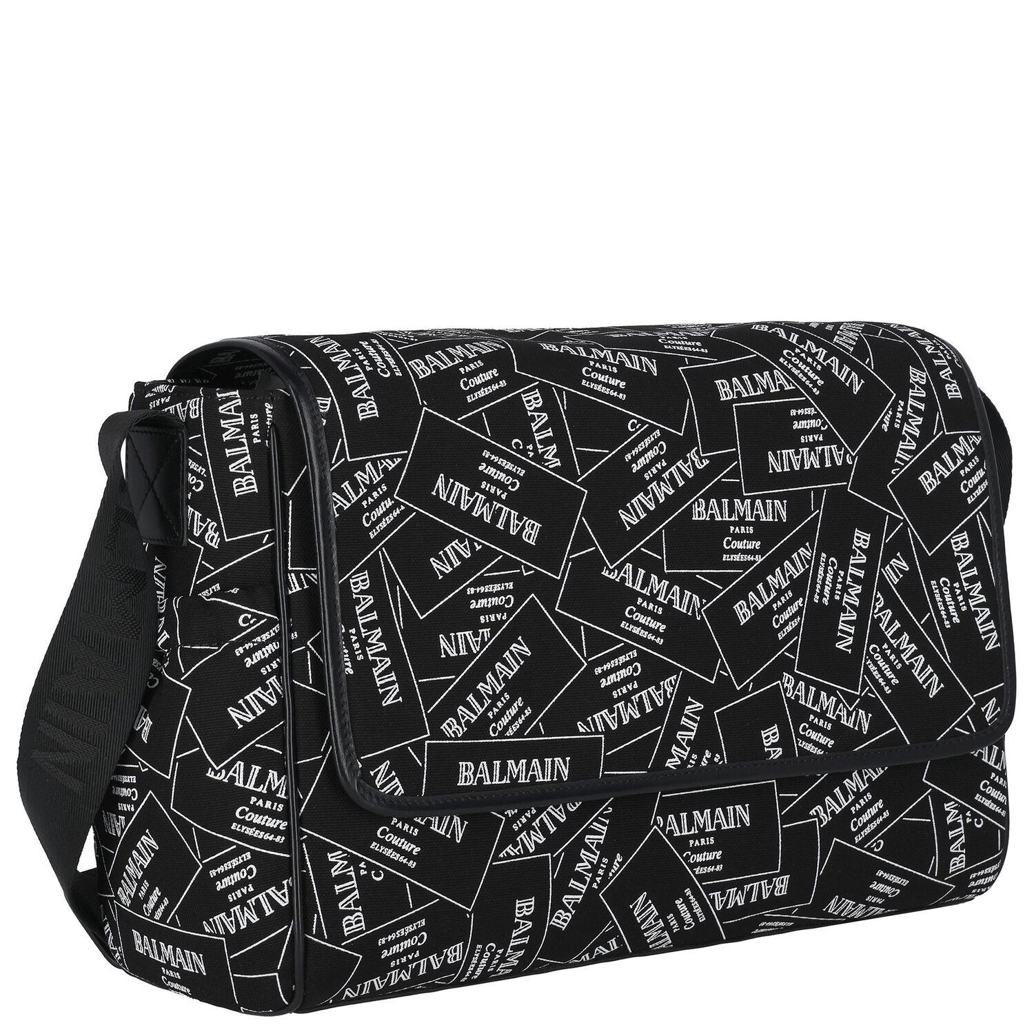 Black Logo Baby Changing Bag, 1, hi-res