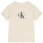 Boys Ivory Logo T-Shirt, 2, hi-res