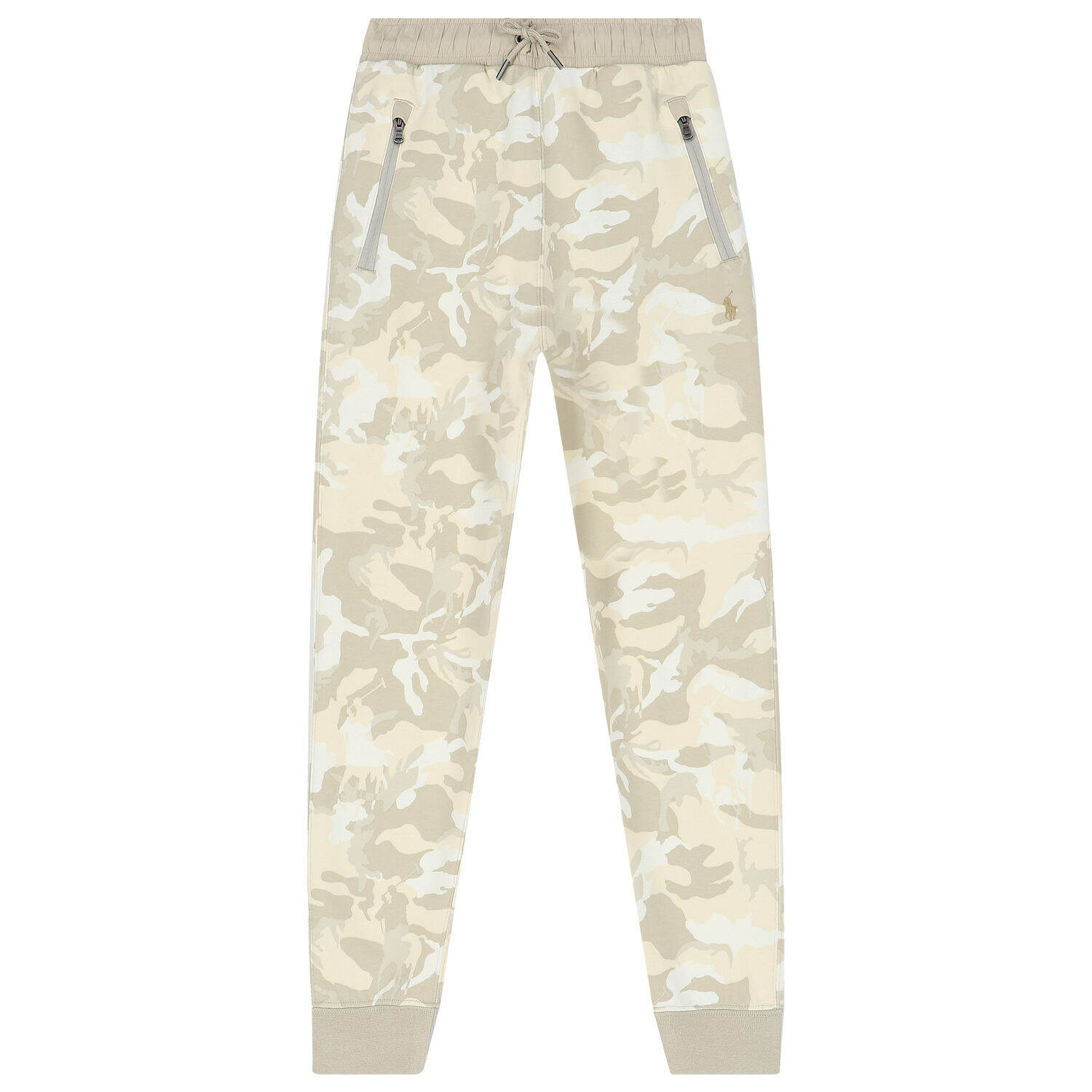 Boys Beige Camouflaged Logo Joggers, 1, hi-res image number null