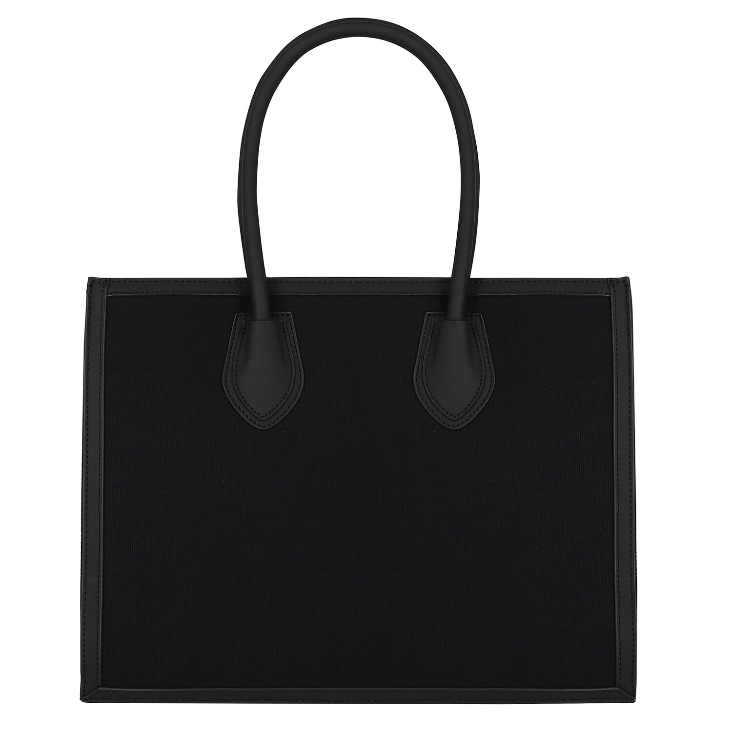 Girls Black & White Logo Tote Bag, 1, hi-res