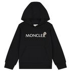 Boys Black Logo Sweatshirt, 1, hi-res