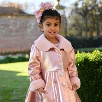 Girls Pink Bow Gladys Headband 