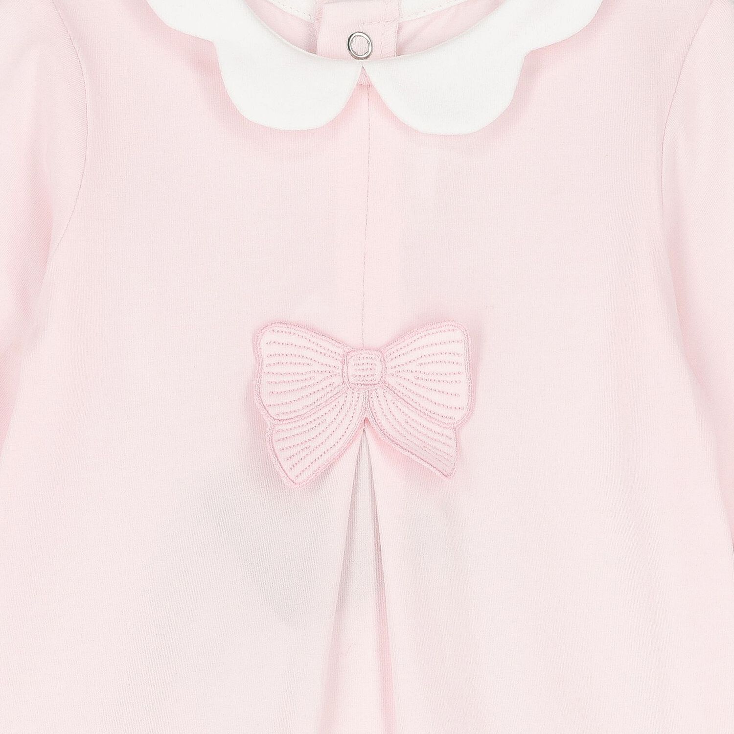 Baby Girls White & Pink Babygrows ( 2-Pack ), 2, hi-res