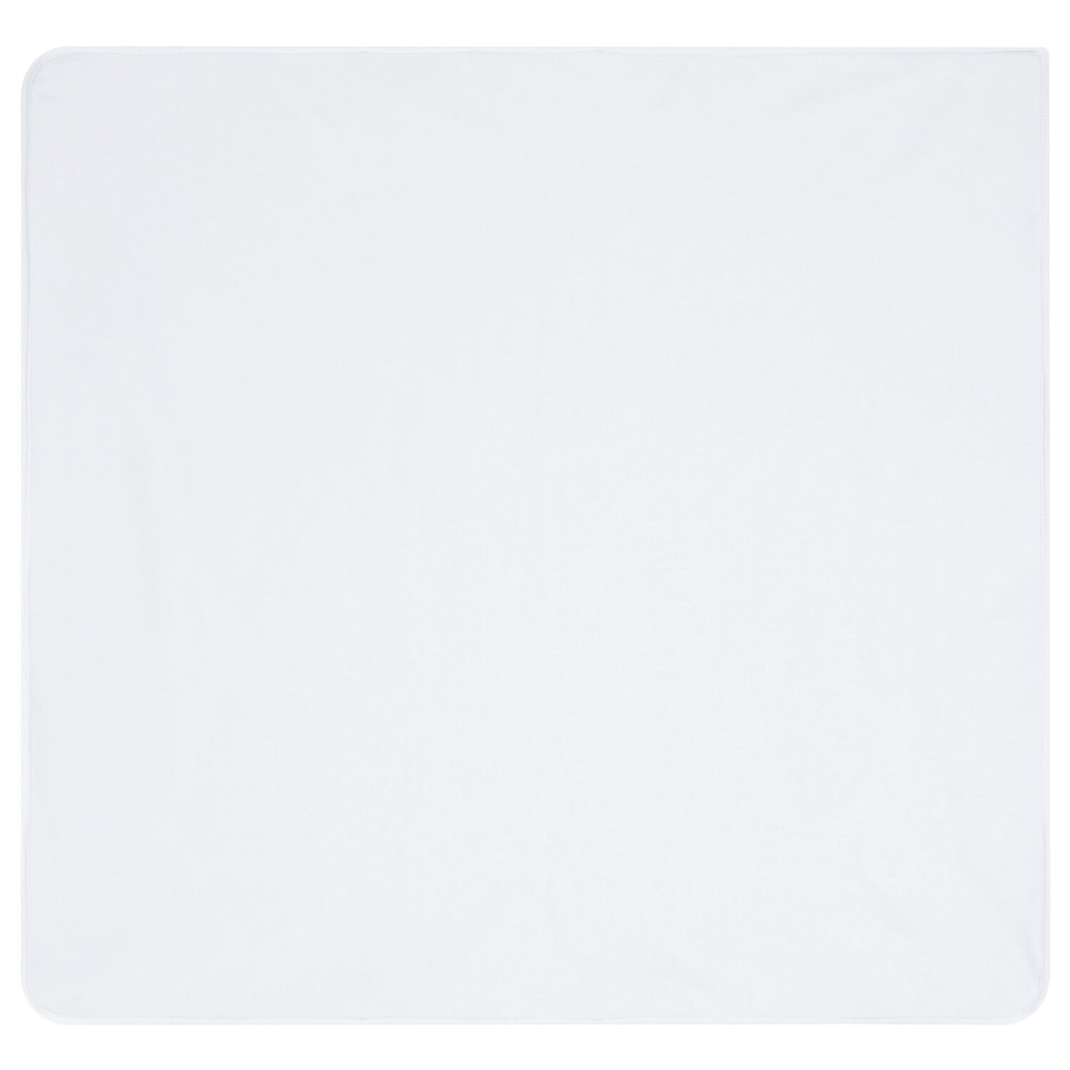 Baby Boys White & Blue Quilted Blanket, 1, hi-res