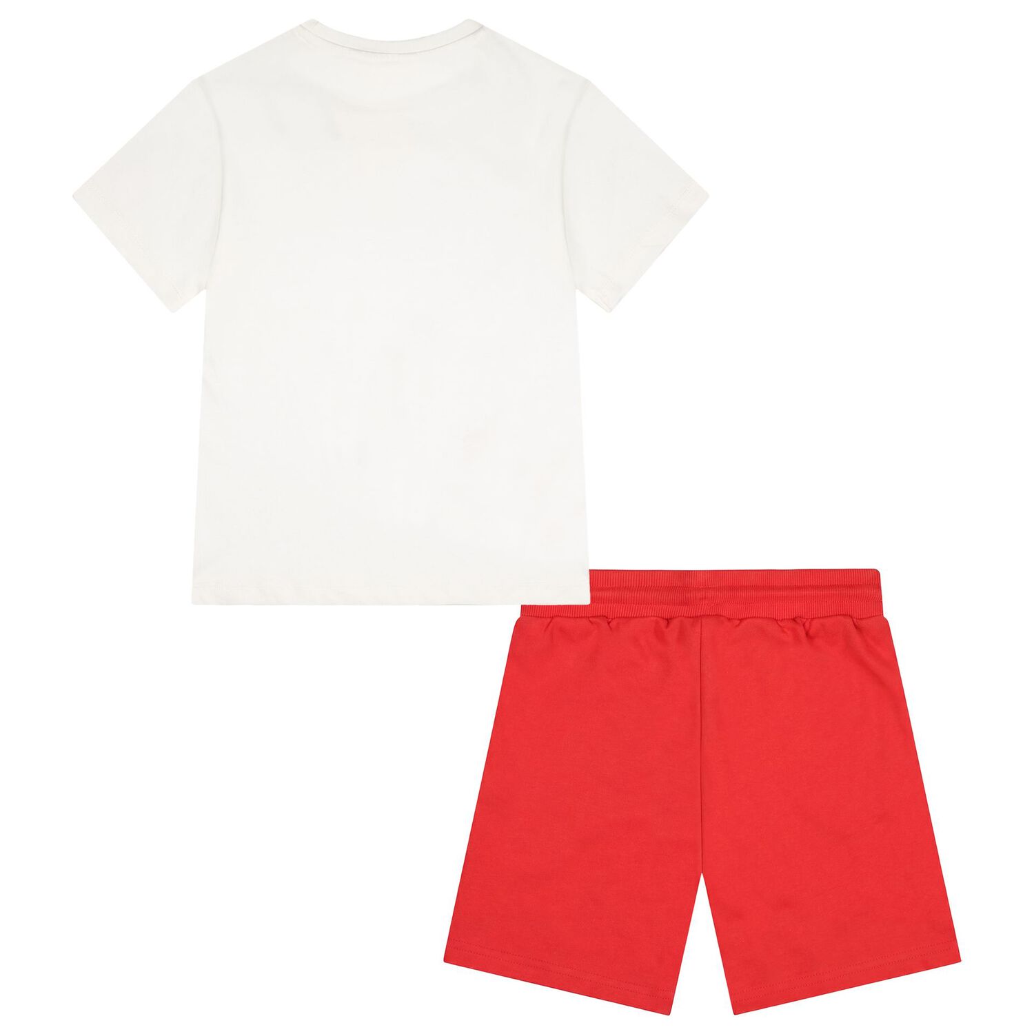 Boys White & Red Shorts Set, 2, hi-res