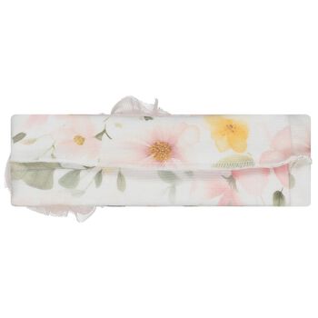 Baby Girls White & Pink Flower Headband