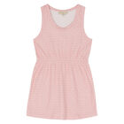 Girls Pink Jersey Logo Dress, 1, hi-res