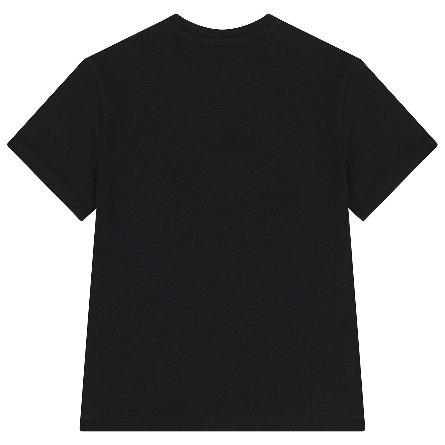 Girls Black Logo T-Shirt, 3, hi-res