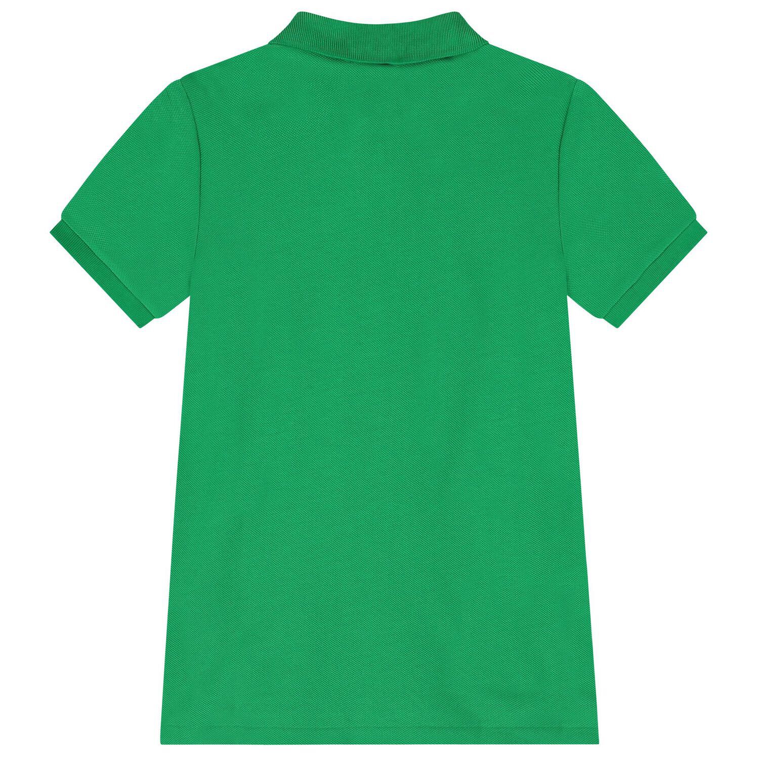 Boys Green Logo Polo Shirt, 2, hi-res image number null