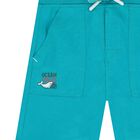 Boys Blue Shark Shorts, 1, hi-res