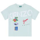 Girls Aqua Logo T-Shirt, 1, hi-res