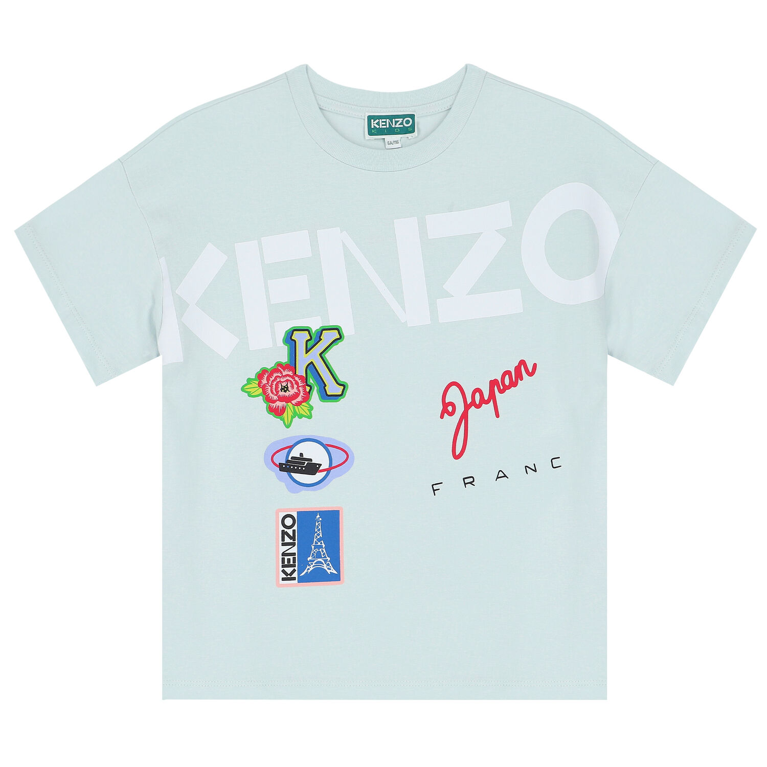 Girls Aqua Logo T-Shirt, 1, hi-res