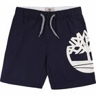 Boys Navy Logo Swim Shorts, 1, hi-res