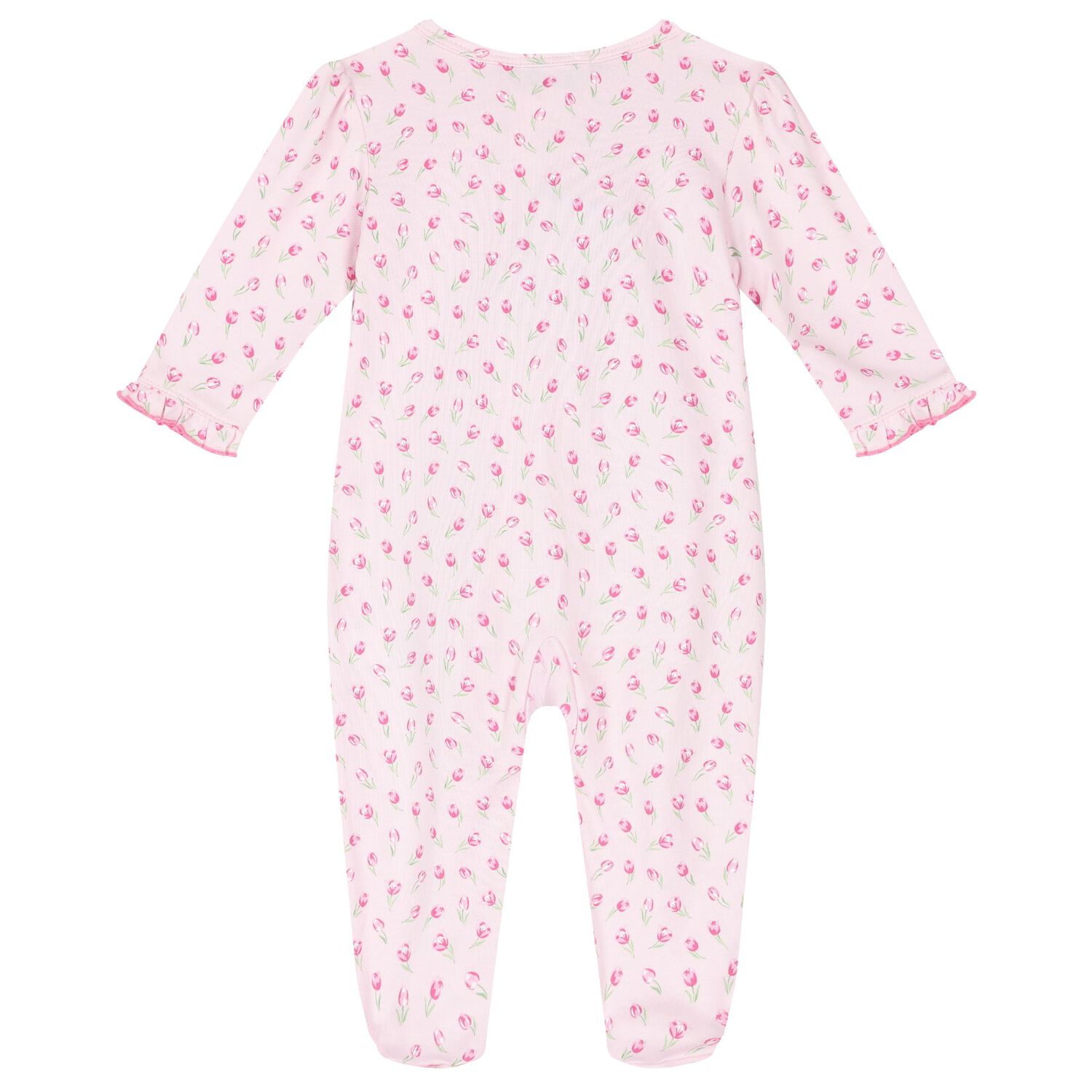 Baby Girls Pink Tulip Blossoms Babygrow, 1, hi-res image number null