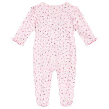Baby Girls Pink Tulip Blossoms Babygrow