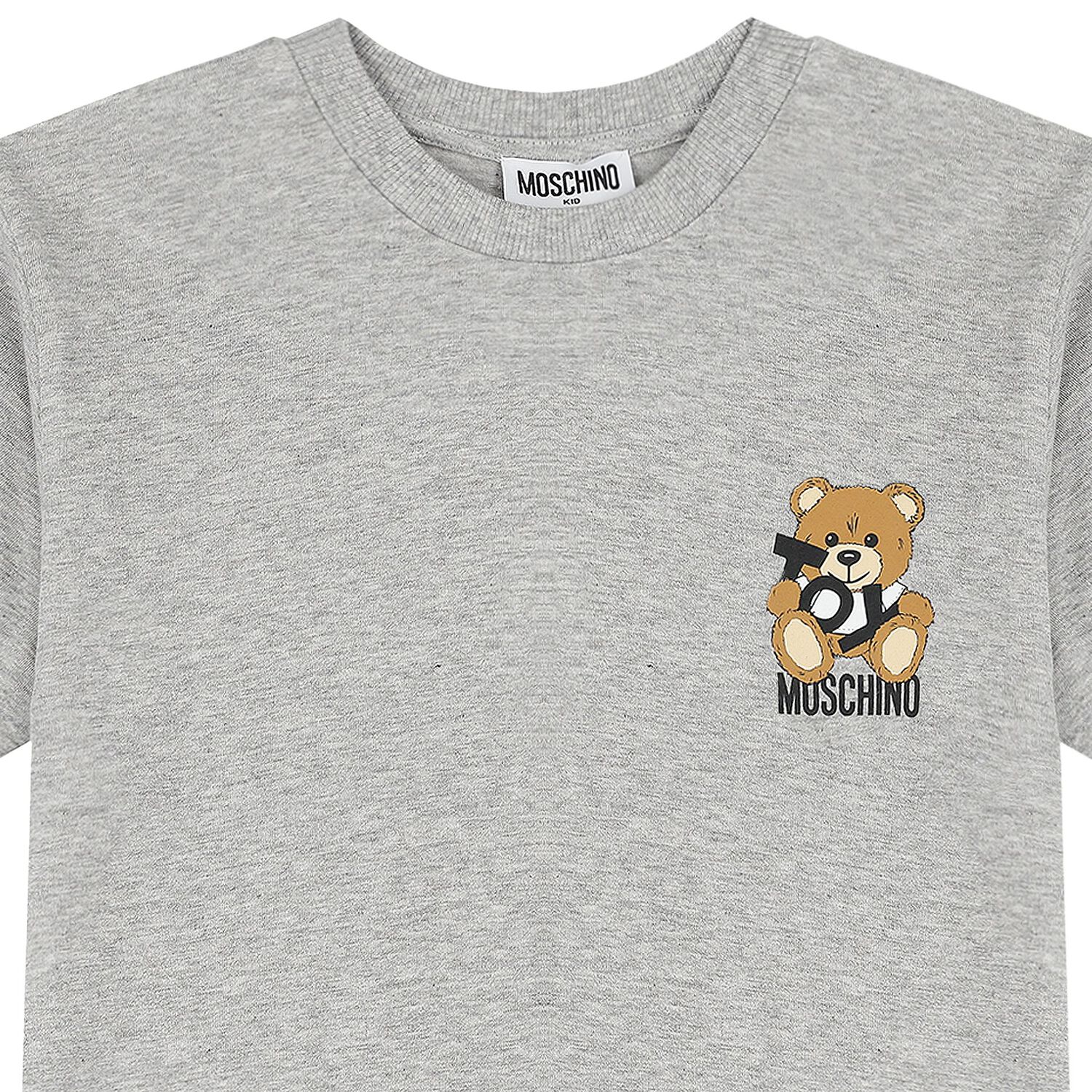 Grey Teddy Bear Logo T-Shirt, 4, hi-res