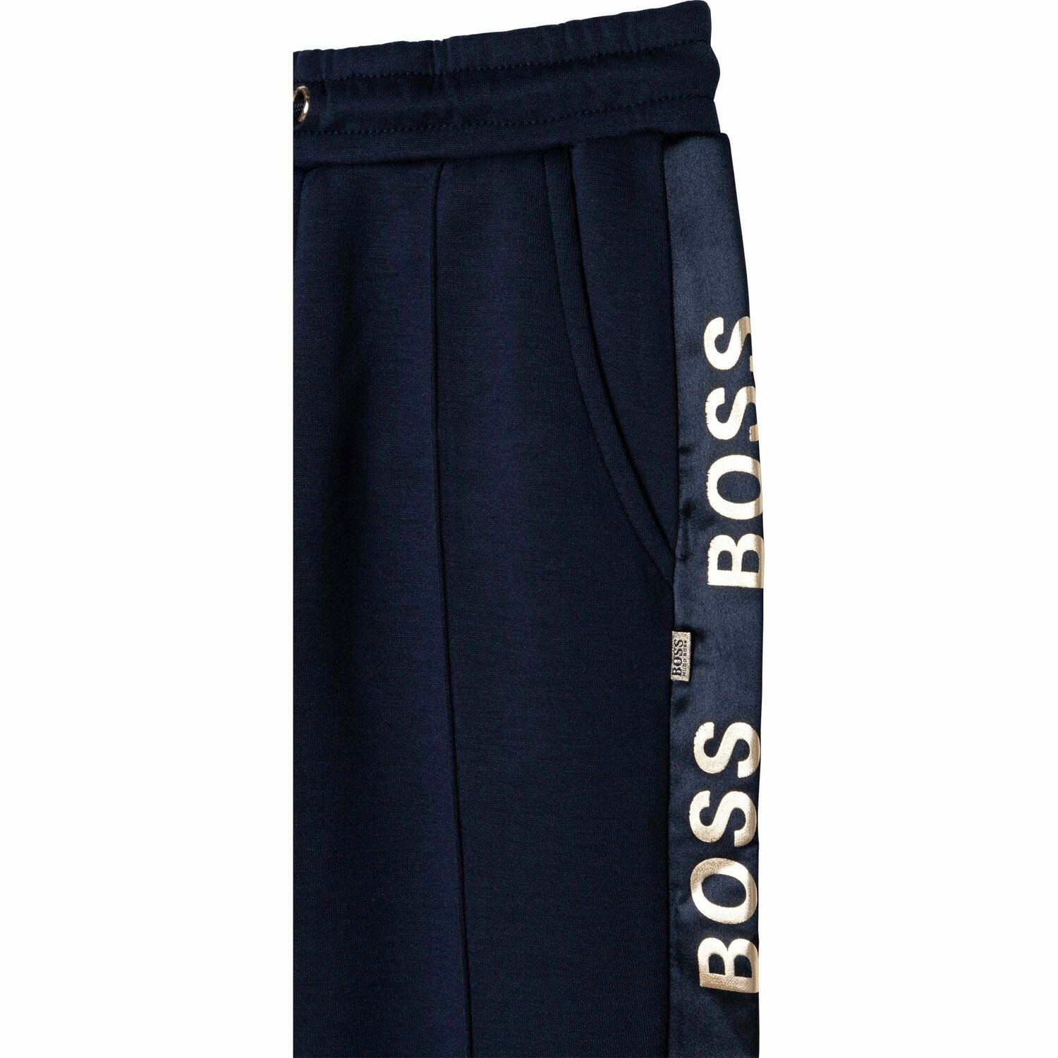 Girls Navy Logo Joggers, 1, hi-res image number null