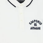 Boys White Logo Polo Shirt, 1, hi-res