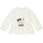 Baby Girls Ivory & grey Tops (2 Pack), 1, hi-res