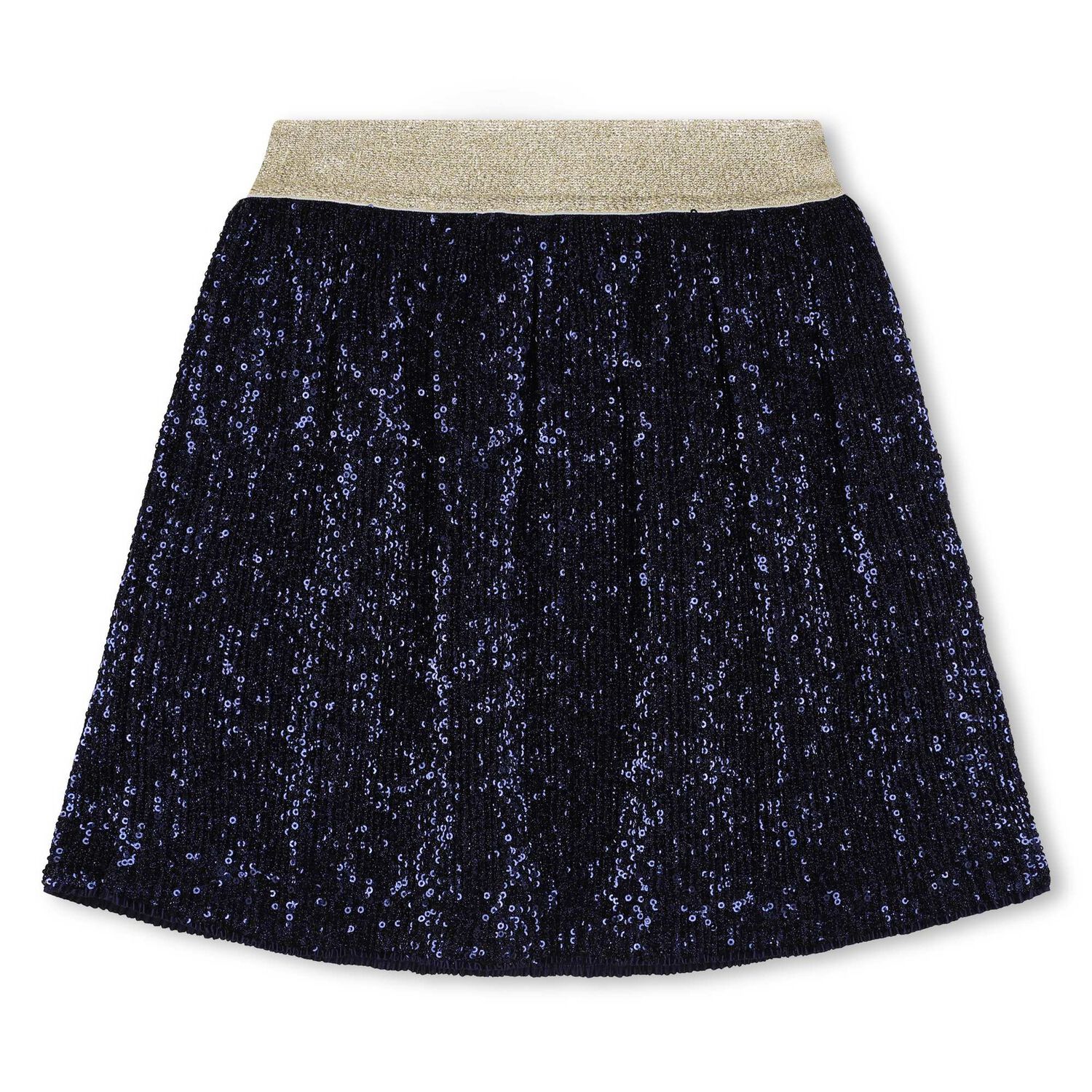 Girls Navy Blue Sequin Skirt, 1, hi-res image number null