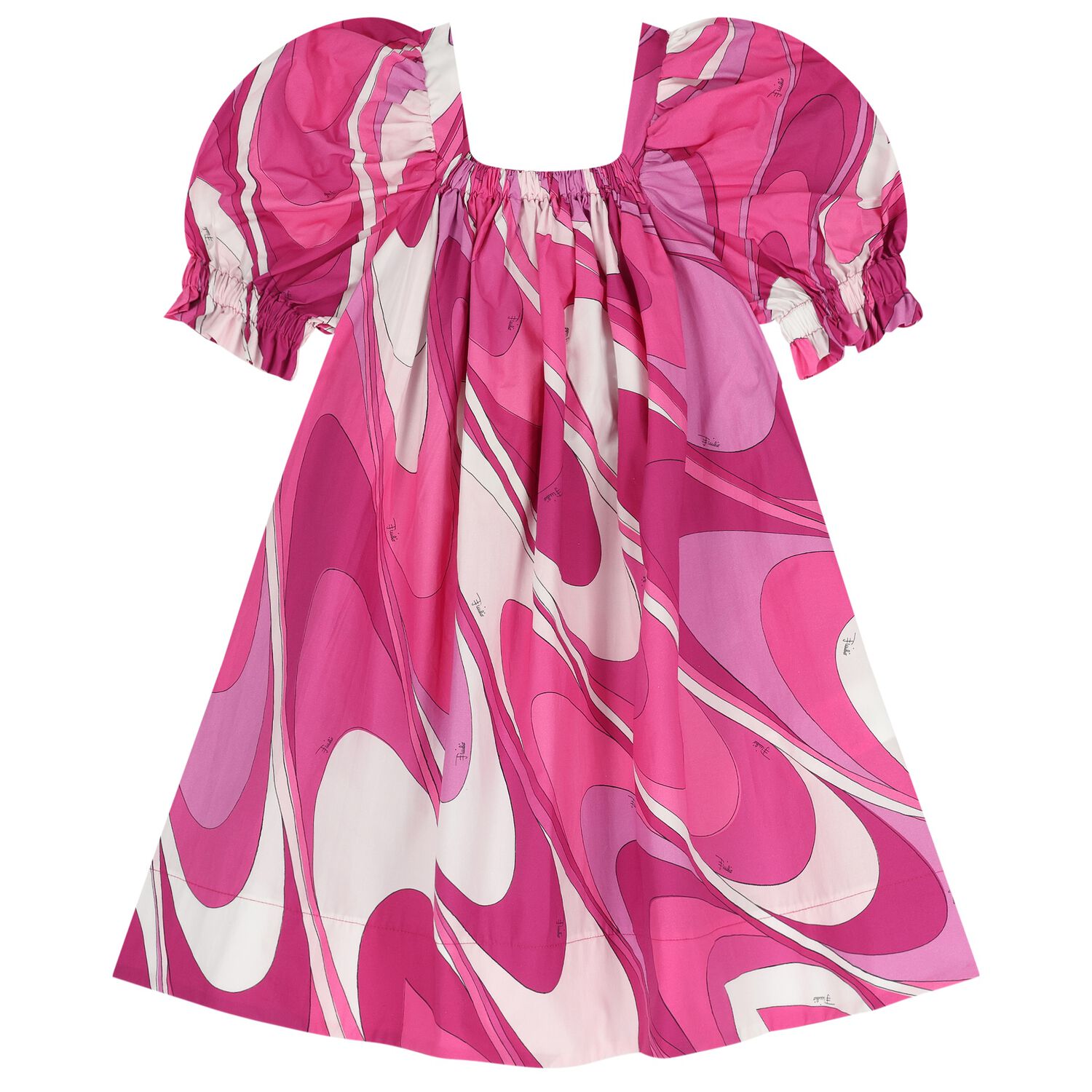 Girls Pink & Purple Ruffled Iride Dress , 1, hi-res