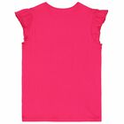 Girls Black Diamante Logo T-Shirt, 1, hi-res