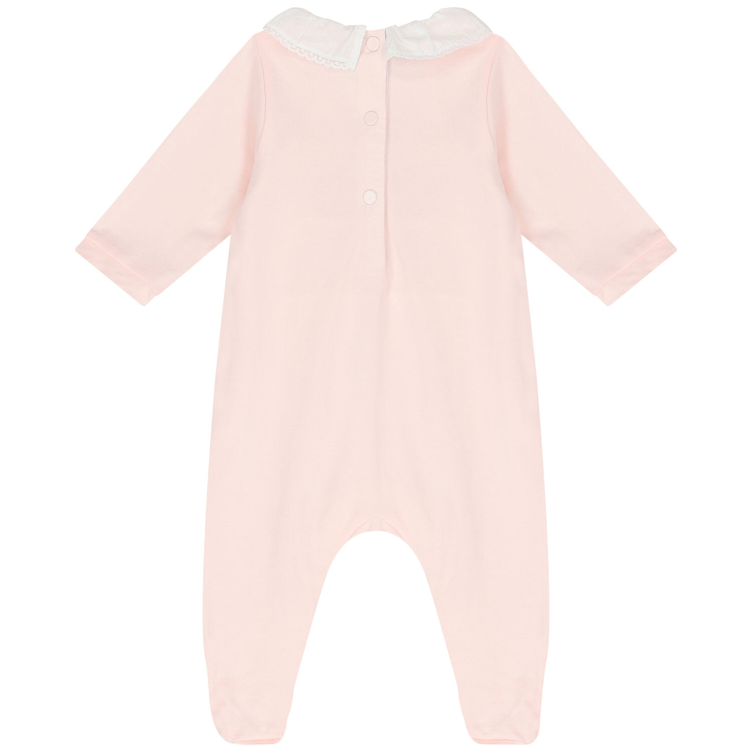 Baby Girls Pink Floral Babygrow, 1, hi-res