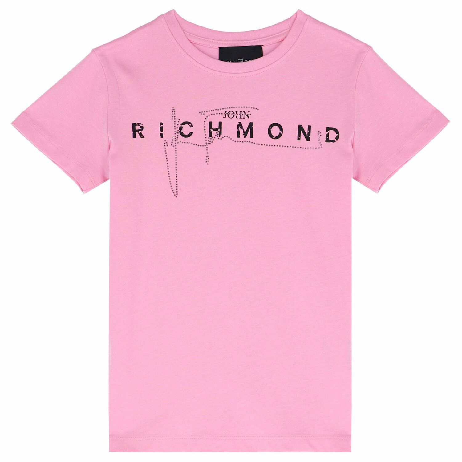 Girls Pink Embellished T-Shirt, 1, hi-res