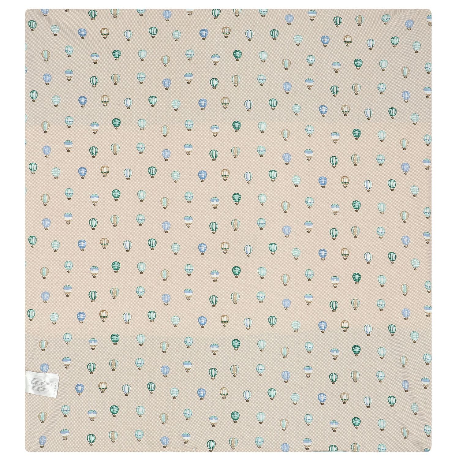 Baby Boys White & Aqua Blanket, 1, hi-res image number null