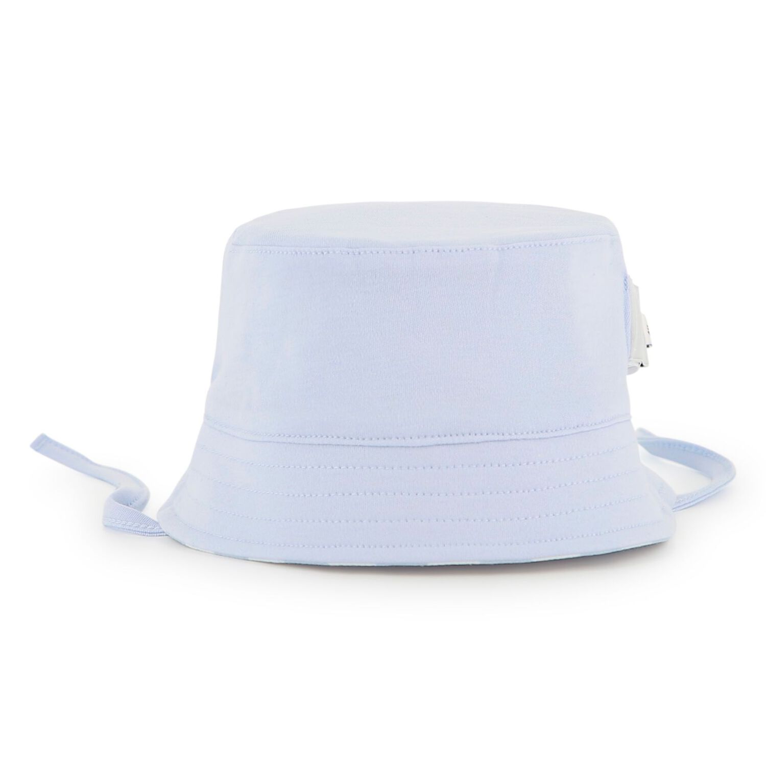 Baby Boys Blue & White Striped Logo Hat, 1, hi-res
