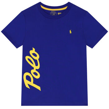 Ralph Lauren Boys Blue Logo T-Shirt, 2 Boys Blue Logo T-Shirt