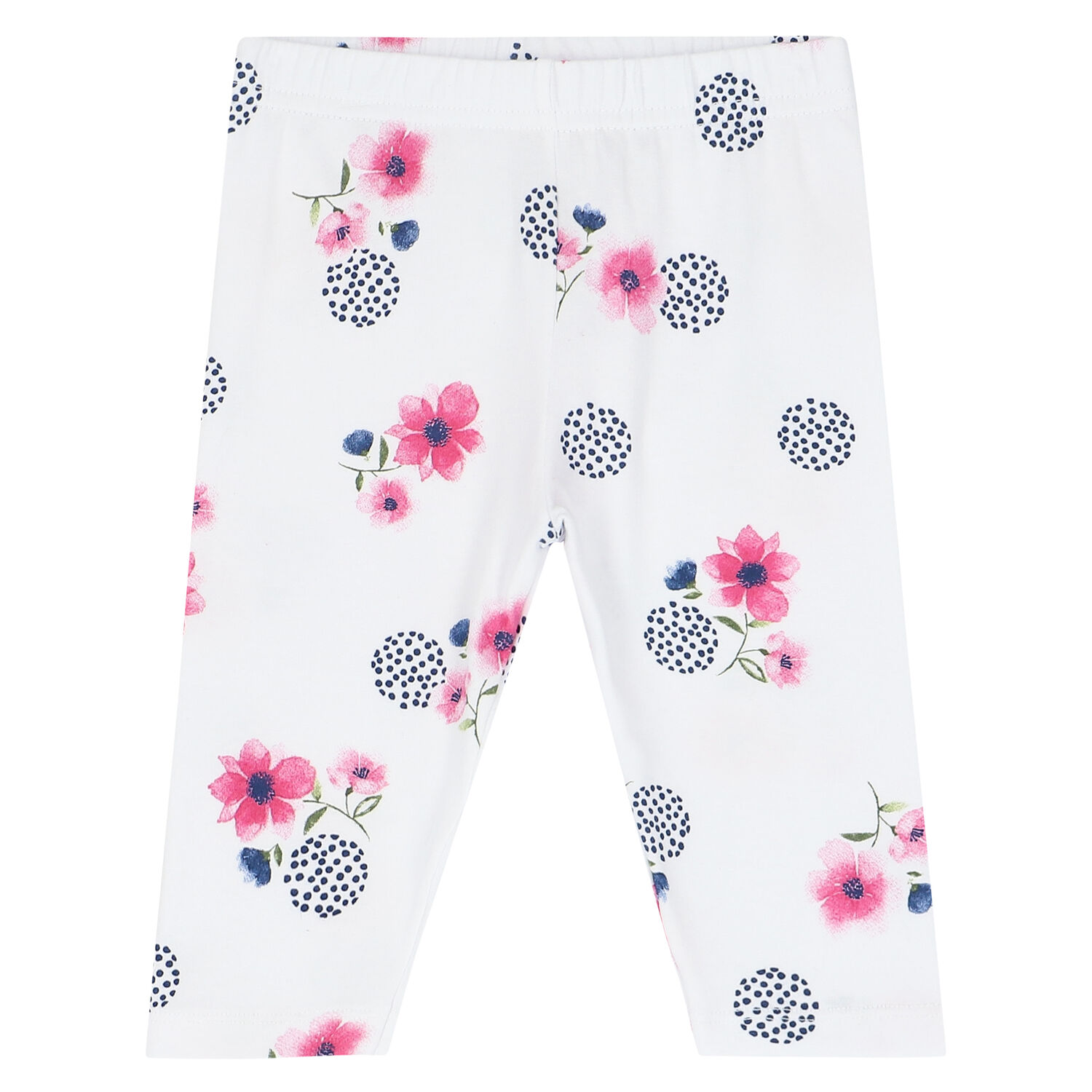 Younger Girls Pink & White Leggings Set, 1, hi-res