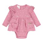 Baby Girls Pink Heart Bodysuit Gift Set, 1, hi-res