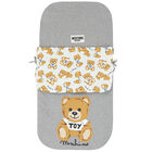 Grey & Ivory Teddy Logo Baby Nest, 1, hi-res