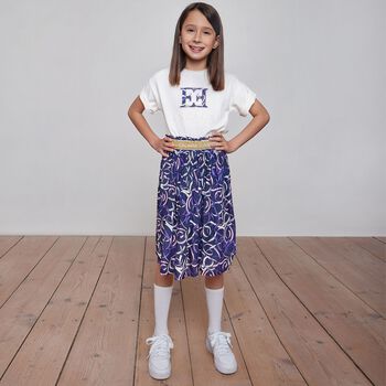 Girls Ivory Logo T-Shirt