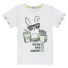 Baby Boys White & Grey Shorts Set, 1, hi-res