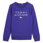 Boys Blue Logo Sweatshirt, 1, hi-res