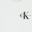 Boys White Logo Long Sleeve Top, 3, hi-res