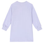 Girls Purple Logo Sweatshirt Dress, 1, hi-res