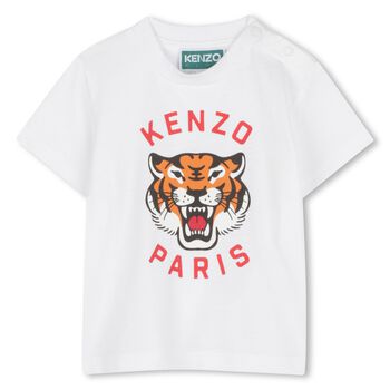 Younger White Tiger Logo T-Shirt
