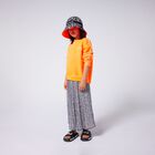 Girls Black & White Chiffon Skirt, 1, hi-res