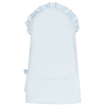 Baby Girls Blue Ruffled Nest