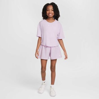 Girls Lilac Logo Shorts
