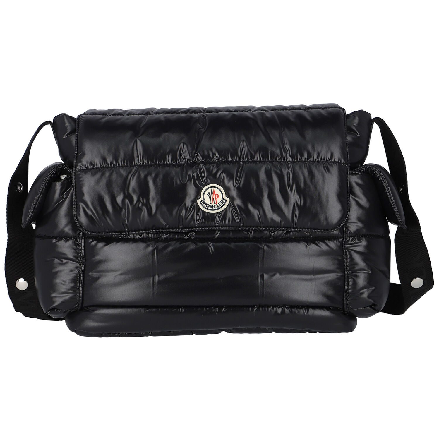 Black Logo Baby Changing Bag, 1, hi-res