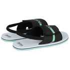 Younger Boys Black Logo Sandals, 1, hi-res