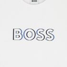 Boys White Logo T-Shirt, 4, hi-res