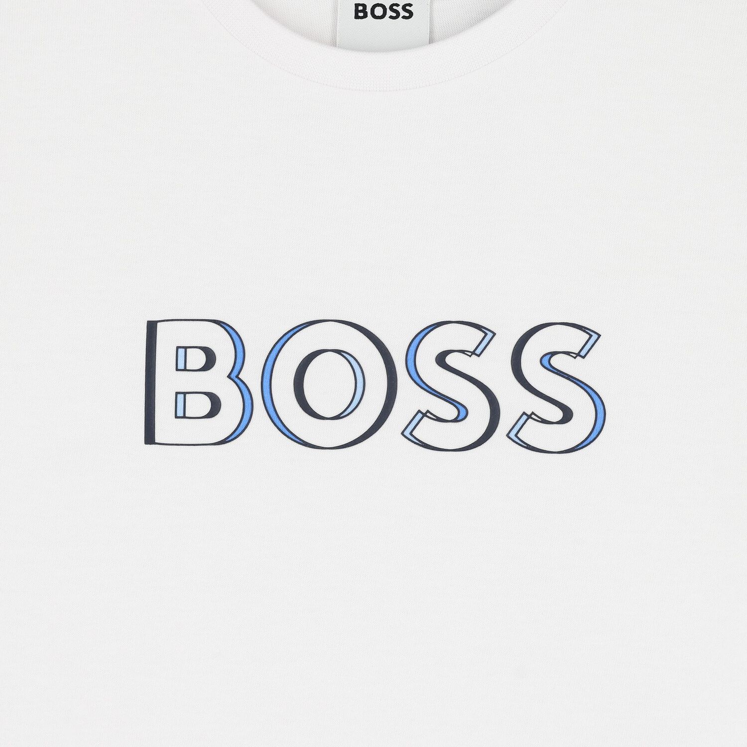 Boys White Logo T-Shirt, 4, hi-res image number null